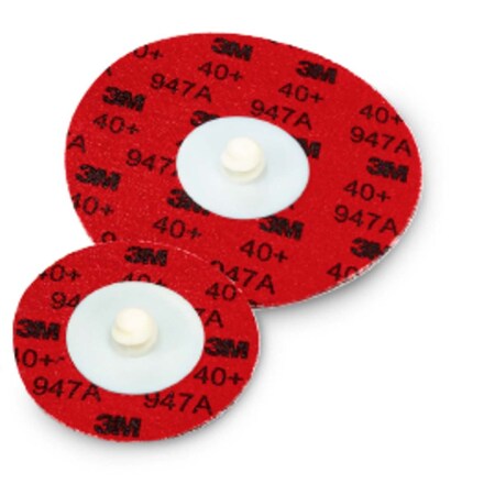 3M Cubitron Ii Roloc Durable Edge Disc 947A, 40+, X-Weight, Tr, Maroon, 1-1/2 In, Die R150S 7100077038